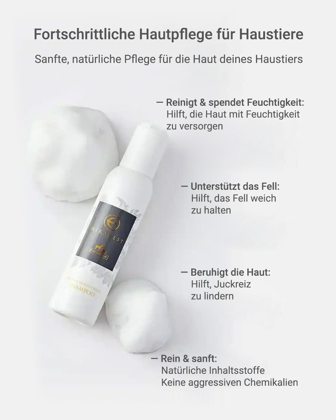 MIRANEST Shampoo für Hunde und Katzen - 120 ml