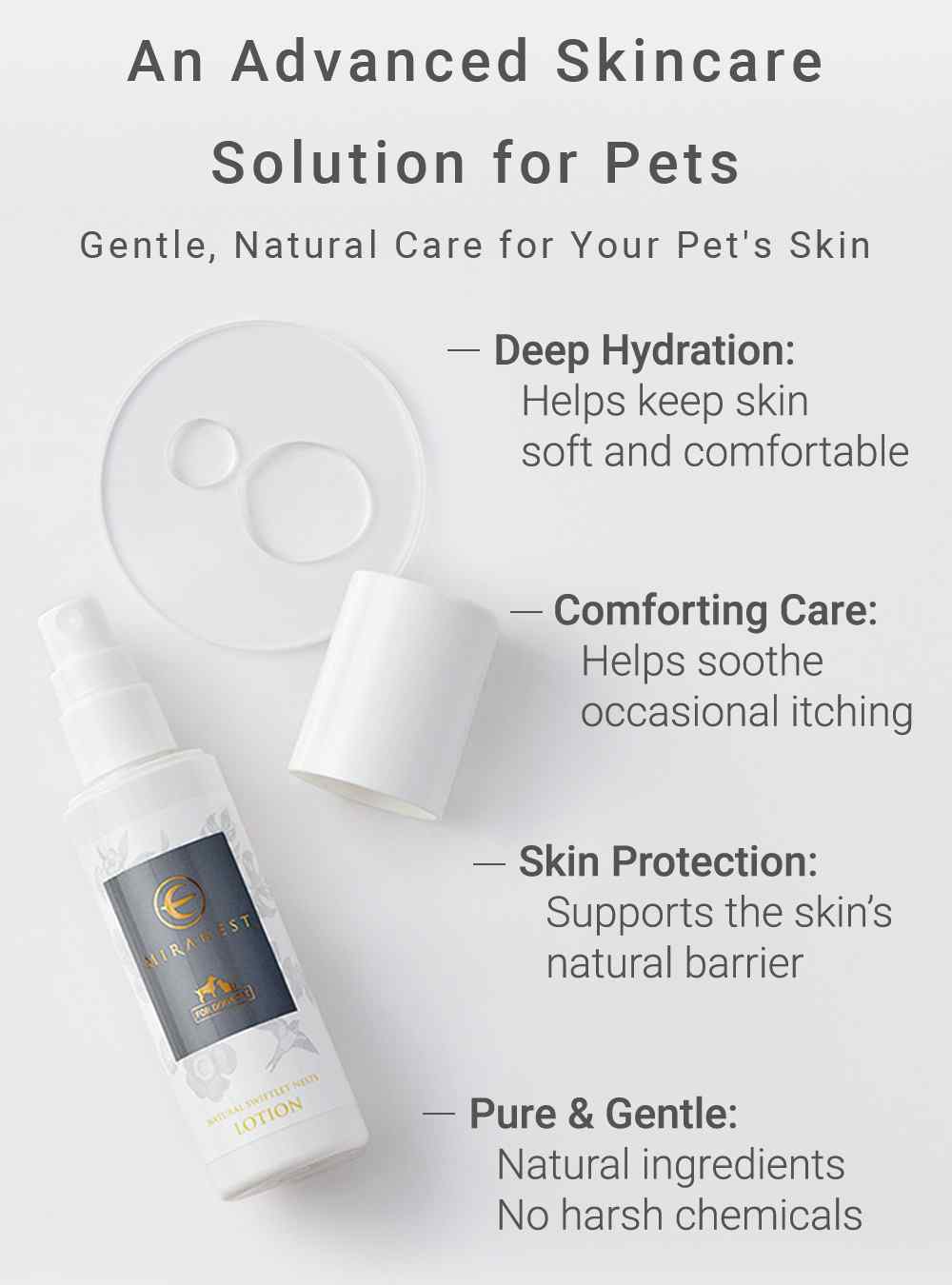 MIRANEST Lotion for Dog & Cat - 3.4 fl oz (100ml)